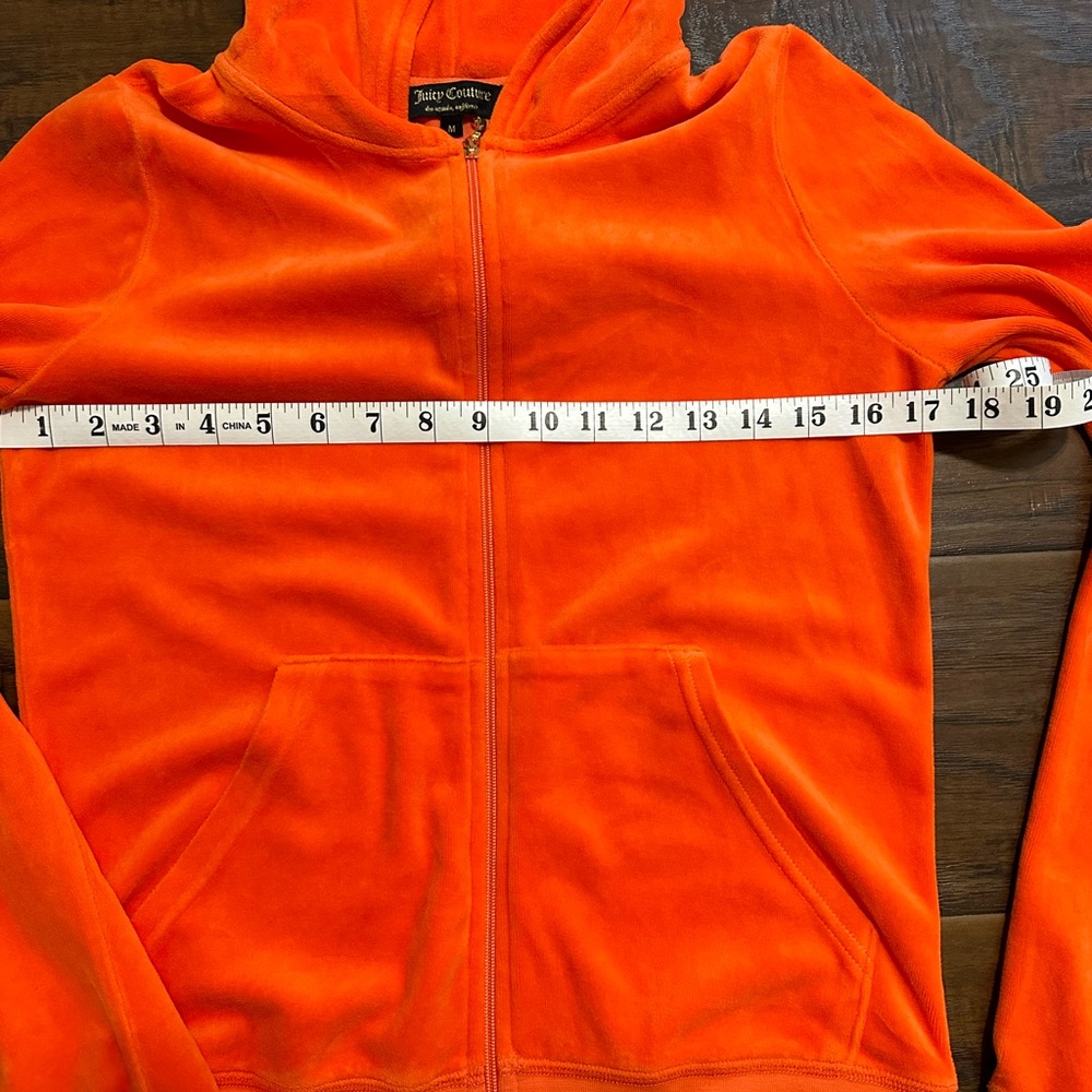 Juicy Couture Orange Velour Jacket - Picture 8 of 9